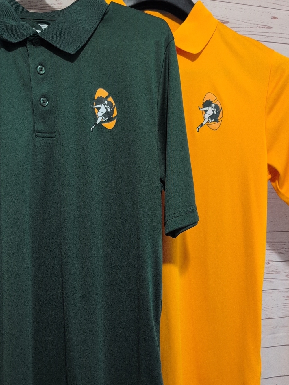 New Fanatics NFL Green Bay Packers Throwback Logo Polo Shirt Bundle
